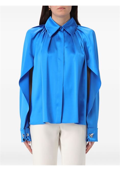 Blue salice silk shirt Maxmara Pinoforte - women MAXMARA PIANOFORTE | 2511111014600037